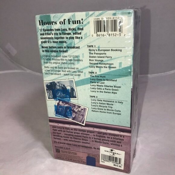 I Love Lucy Adventures in Europe (3 VHS tapes) New sealed collectors - Picture 3 of 11